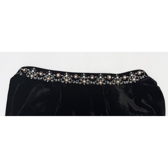 Soft Surroundings Jacket Womens Petite Large Single Buttons Rhinestones Velvet - Picture 11 of 16